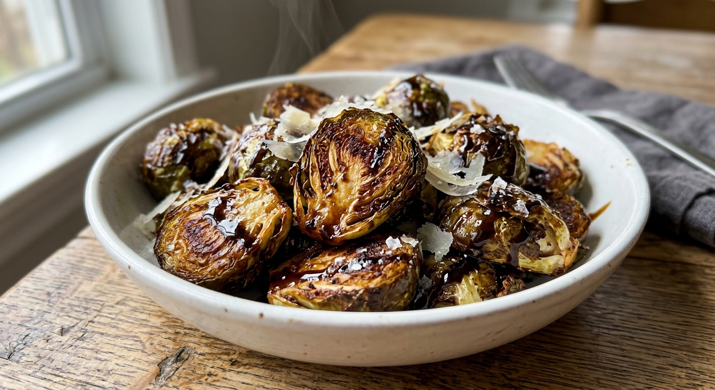 Air Fryer Brussels Sprouts (Crispy, Never Bitter)