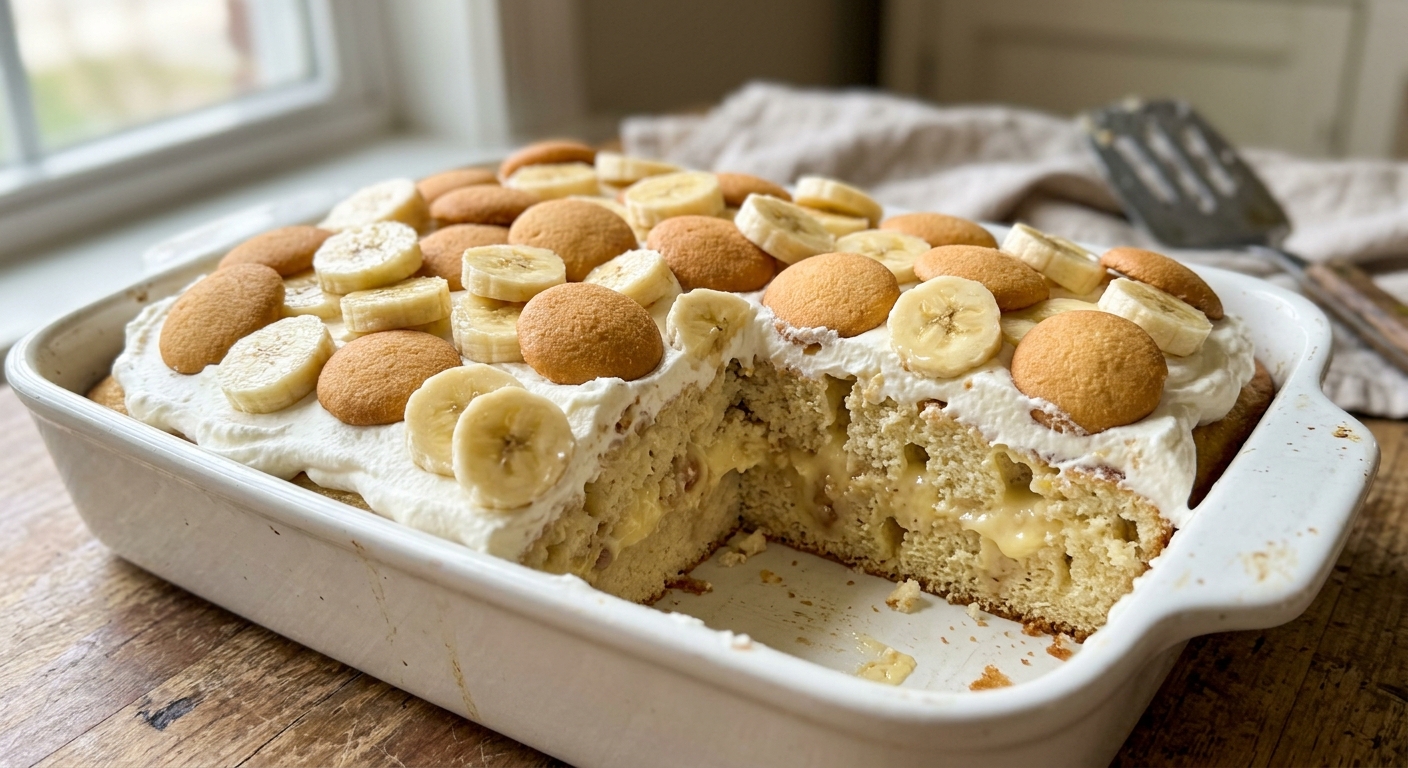 Banana Pudding Poke Cake (Ultimate Crowd Dessert)