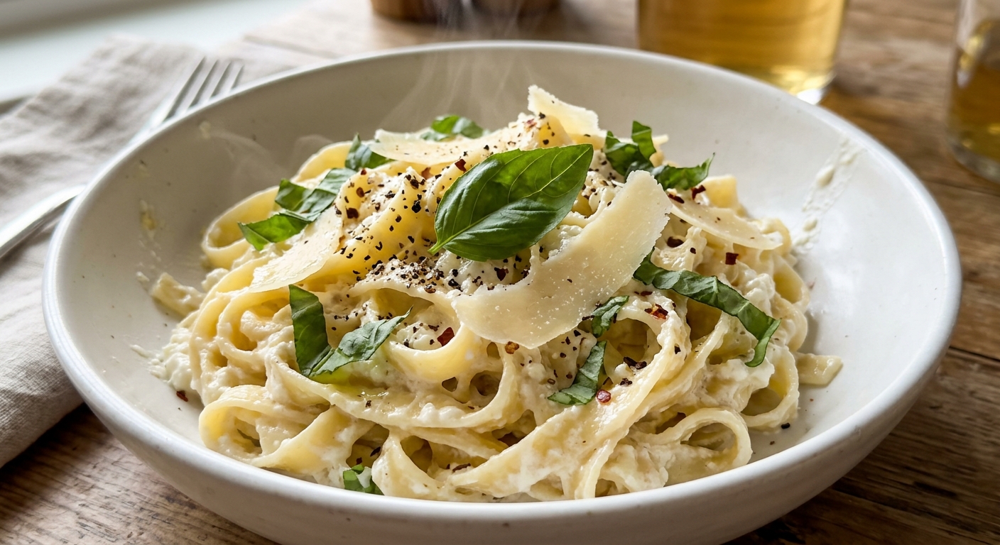 Cottage Cheese Pasta Sauce (High-Protein, Creamy)