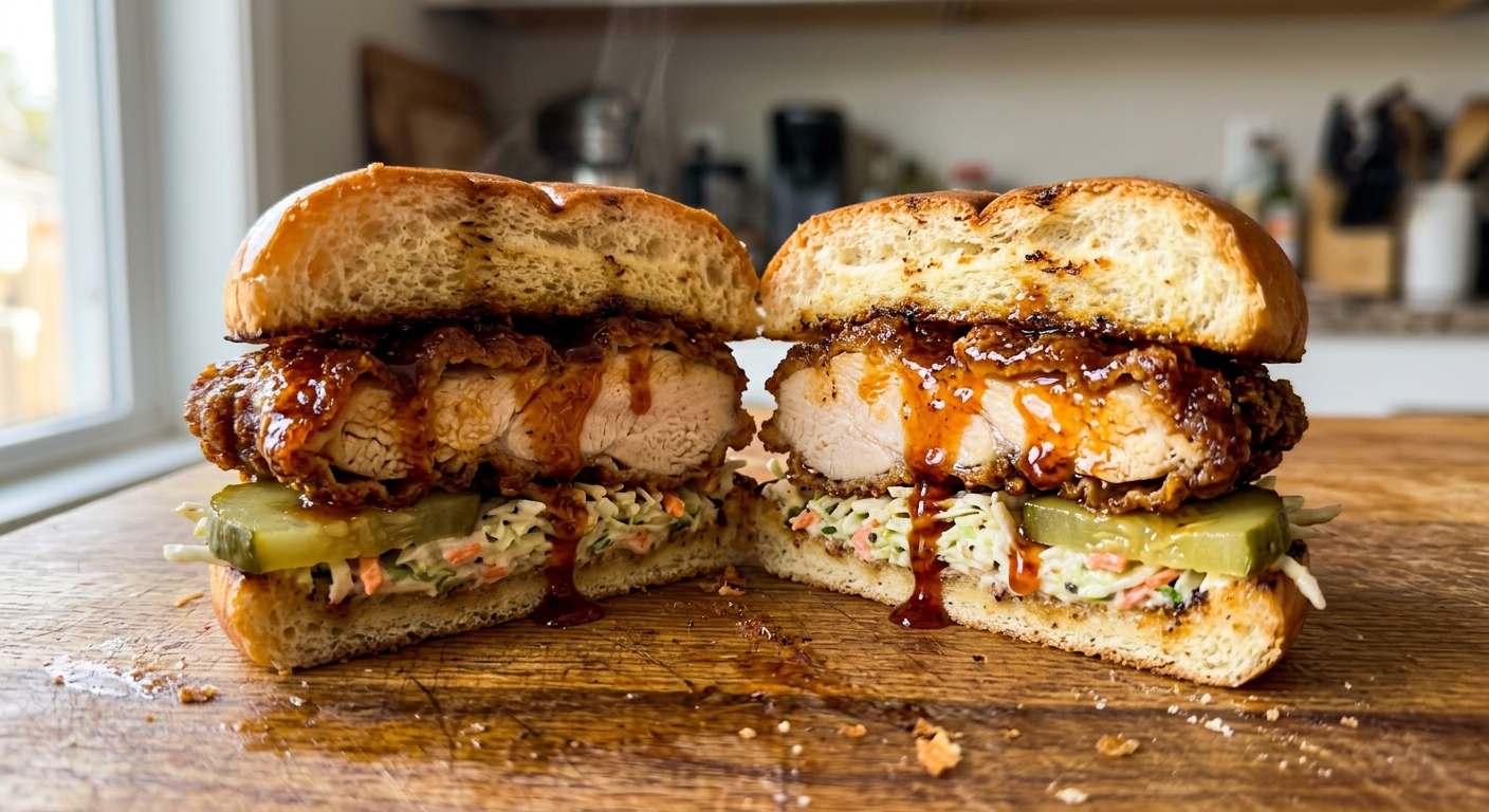 Hot Honey Crispy Chicken Sandwich