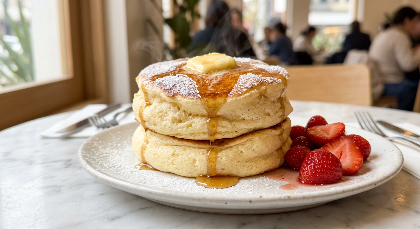 Japanese Soufflé Pancakes (Jiggly & Tall)