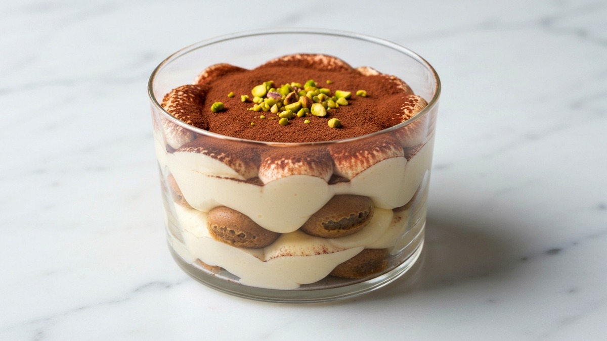 Pistachio tiramisu