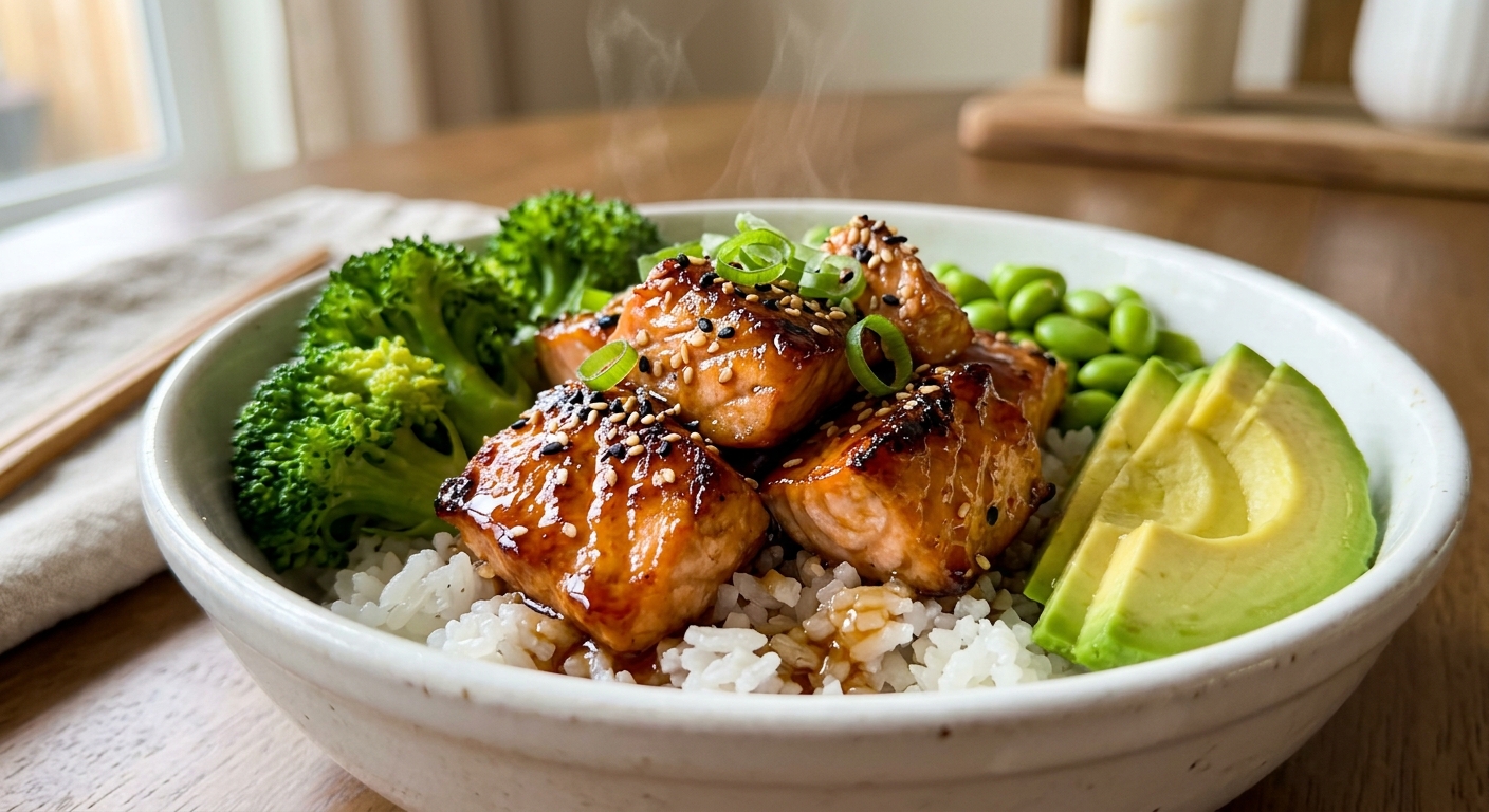 Teriyaki Salmon Bowl (Better Than Takeout)