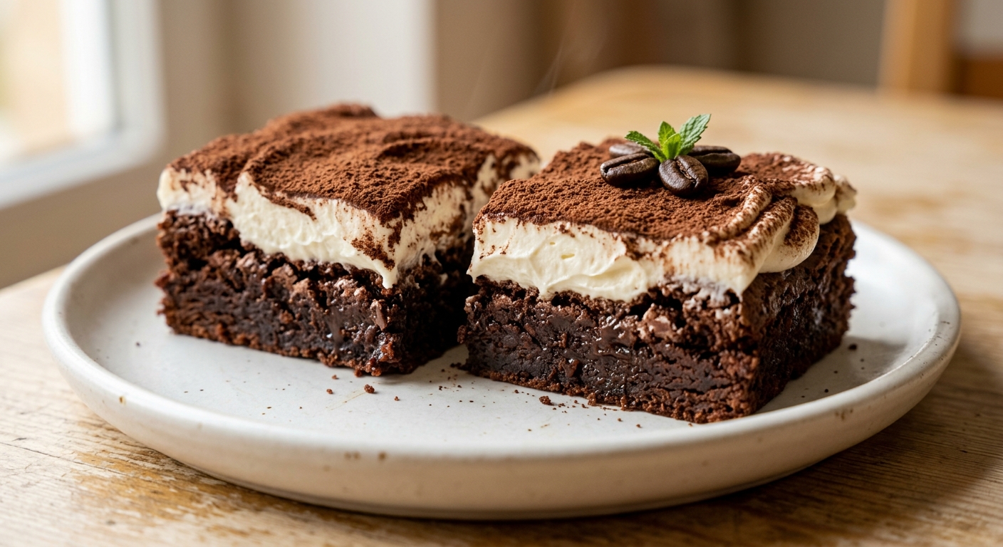 Tiramisu Brownies (Best of Both Worlds)