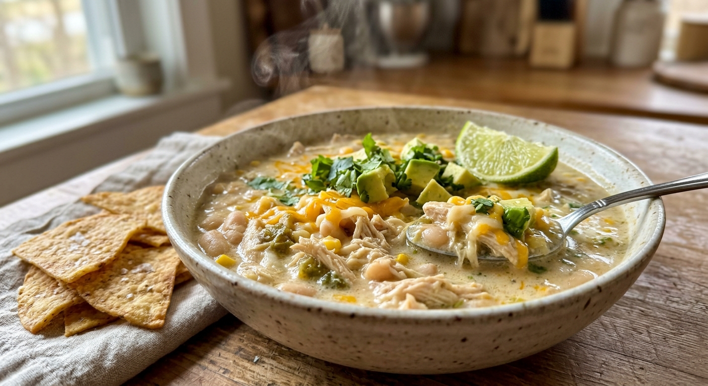 White Chicken Chili (Creamy & Easy)