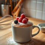 3 ingredient mug cake